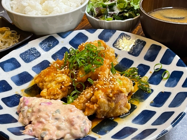 梅風味タルタルのチキン南蛮定食
