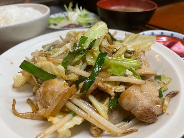 豚バラとんちゃん焼き定食