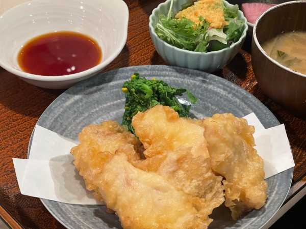 とり天・ぶた天合い盛り定食