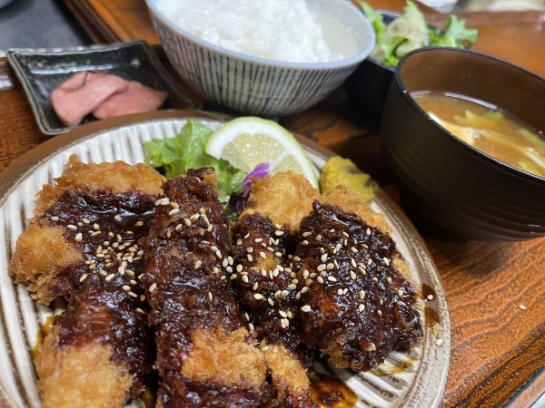 チキン味噌カツ定食