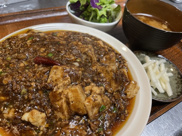 四川風麻婆豆腐飯定食