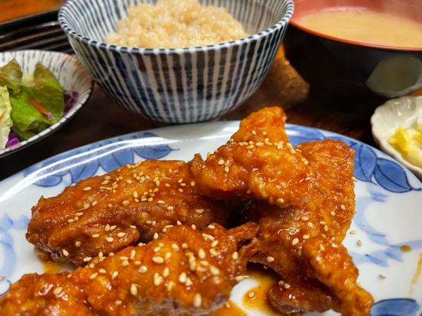 ヤンニョムチキン定食