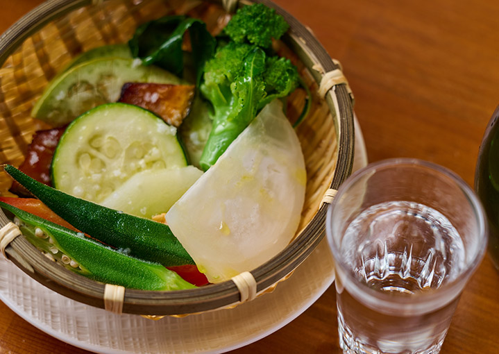 蒸し野菜の盛り合わせ